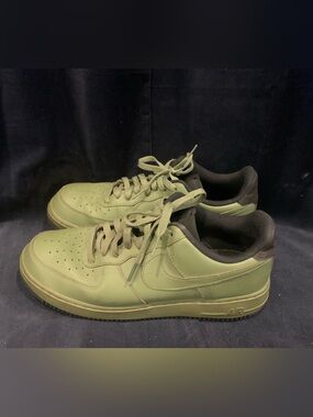 Nike Olive Green Low-Top Air Force 1.